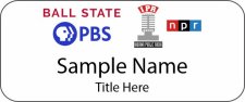 (image for) Ball State PBS Standard White badge