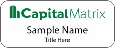 (image for) Capital Matrix Standard White badge