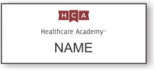 (image for) Healthcare Academy Standard White Square Corner badge