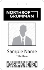 (image for) Northrop Grumman Barcode ID Vertical badge