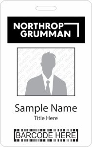 (image for) Northrop Grumman Barcode ID Vertical badge