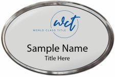 (image for) World Class Title Oval Prestige Polished badge