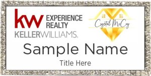 (image for) Keller Williams Experience Realty Bling Silver badge