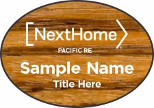 (image for) NextHome Pacific RE Oval Zebrawood badge