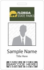 (image for) Florida State Parks Barcode ID Vertical badge