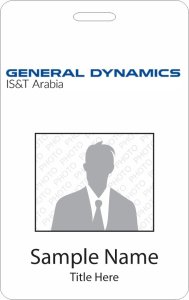 (image for) General Dynamics Photo ID Vertical badge