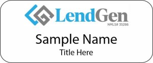 (image for) NJ Lenders Corp. Standard White badge