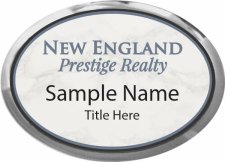 (image for) New England Prestige Realty Oval Executive Silver badge