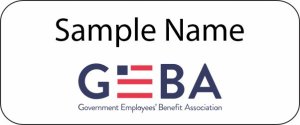 (image for) Government Employees\' Benefit Association Standard White badge