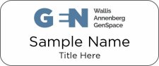 (image for) GenSpace Standard White badge
