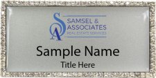 (image for) Samsel & Associates Realty Bling Silver badge