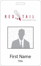 (image for) Red Tail Residential Photo ID Vertical Badge