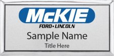 (image for) McKie Ford Lincoln Executive Silver Badge