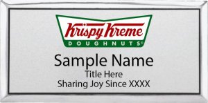 (image for) Krispy Kreme Doughnuts Standard Silver Badge