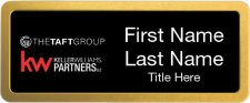 (image for) Keller Williams Partners LLC - The Taft Group Prestige Gold Anodized Badge