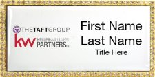(image for) Keller Williams Partners LLC - The Taft Group Bling Gold Other Badge