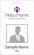 (image for) Help At Home Photo ID Vertical Badge