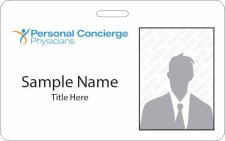 (image for) Personal Concierge Physicians Photo ID Horizontal Badge