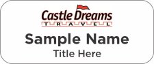 (image for) Castle Dreams Travel Standard White Badge