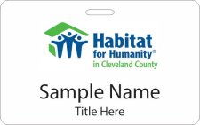 (image for) Habitat for Humanity in Cleveland County ID Horizontal Badge