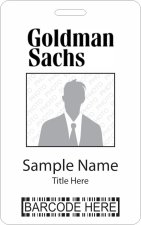 (image for) Goldman Sachs Barcode ID Vertical Badge