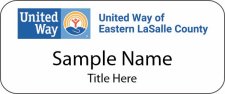 (image for) United Way of Eastern LaSalle Co Standard White Badge