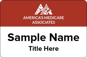 (image for) America\'s Medicare Associates Custom Badge Badge