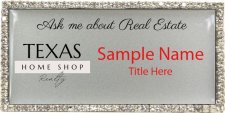 (image for) Texas Home Shop Realty Bling Silver Badge