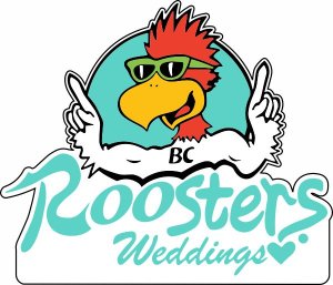 (image for) Roosters Inc. Shaped White Badge