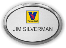 (image for) Vienna Beef Executive Silver Oval badge
