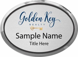 (image for) Golden Key Realty Oval Executive Silver Badge