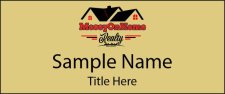 (image for) MoseyOnHome Realty Real Estate Standard Gold Square Corner Badge