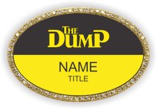 (image for) The Dump Oval Bling Gold Other badge