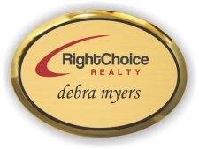(image for) Right Choice Realty Oval Executive Gold badge