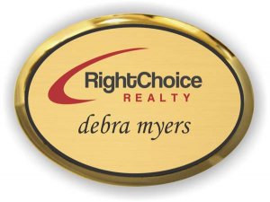 (image for) Right Choice Realty Oval Executive Gold badge