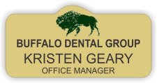 (image for) Buffalo Dental Group Shaped Gold badge