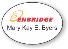 (image for) Enbridge Oval White badge