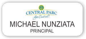 (image for) Central Parc Standard White badge