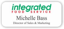 (image for) Integrated Food Service White Badge