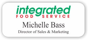 (image for) Integrated Food Service White Badge