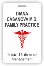 (image for) Diana Casanova M.D Photo ID Badge