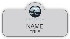 (image for) Ridgeview Veterinary Clinic Shaped Silver badge
