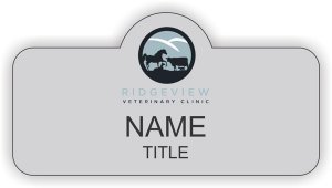 (image for) Ridgeview Veterinary Clinic Shaped Silver badge