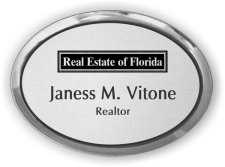 (image for) Real Estate of Florida Executive Silver Oval badge
