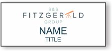 (image for) S&S Fitzgerald Group Standard White Square Corner badge