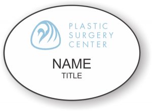 (image for) Plastic Surgery Center Oval White badge