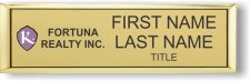 (image for) Fortuna Realty Inc. Small Executive Gold badge