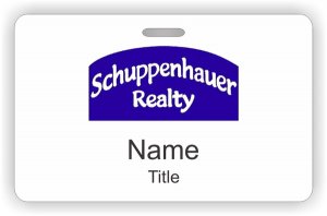 (image for) Schuppenhauer Realty ID Horizontal Badge (Single Title Line Lanyard)