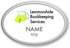 (image for) LemmonAide Bookkeeping Services Oval Prestige Pebbled badge