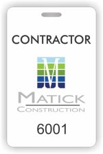 (image for) MATICK CONSTRUCTION Photo Id - Vertical badge